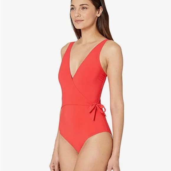 NWT Brand New Red Tory Burch Wrap Swimsuit (S) - Picture 3 of 5